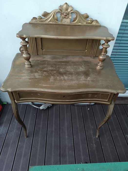 Sekretarzyk konsola toaletka biurko vintage eklektyczny stary stolik