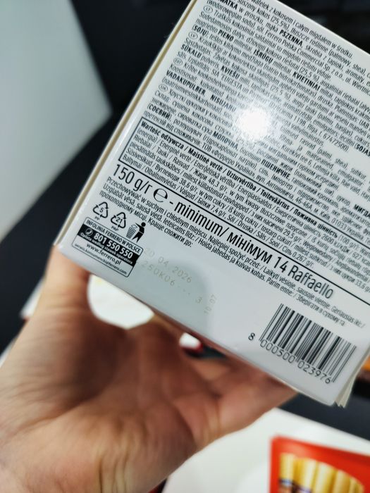 Mix merci Rafaello toffi czekoladki nowe bombonierka