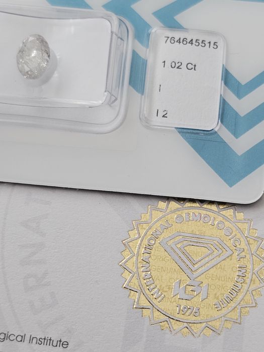Naturalny Diament 1.02 ct Owal IGI | Ponad 1 karat! Okazja