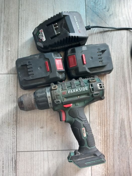 Parkside wkrętarka + 2 akumulatory