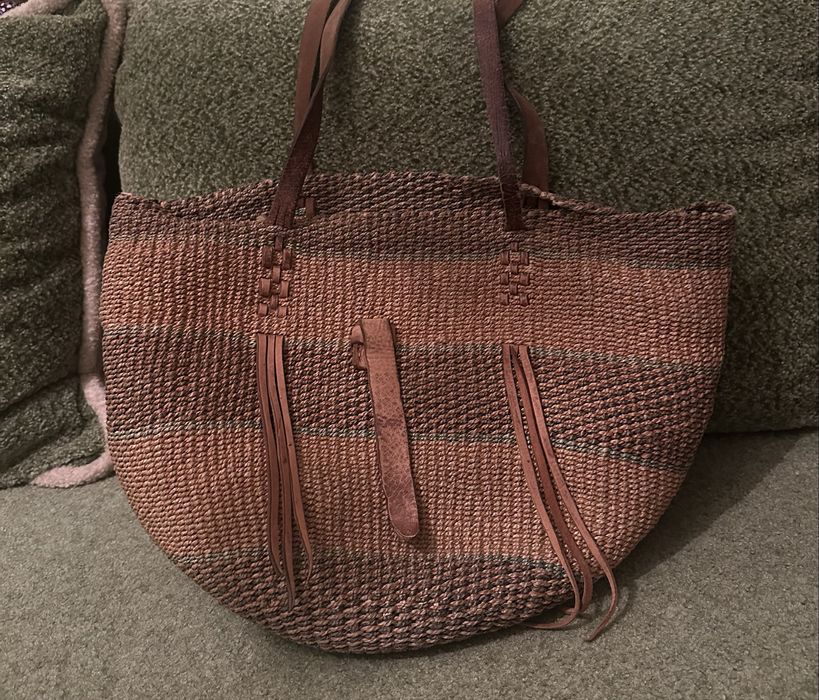 Соломенная сумка