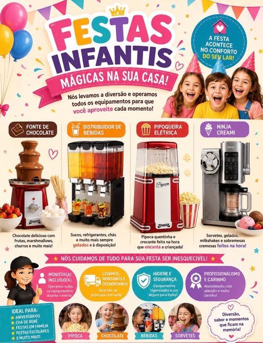 FESTAS INFANTIL/NA SUA CASA