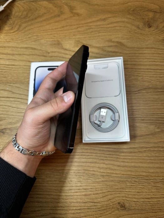 iPhone 14 Pro Black na 128GB, 100% Bateria w idealnym stanie