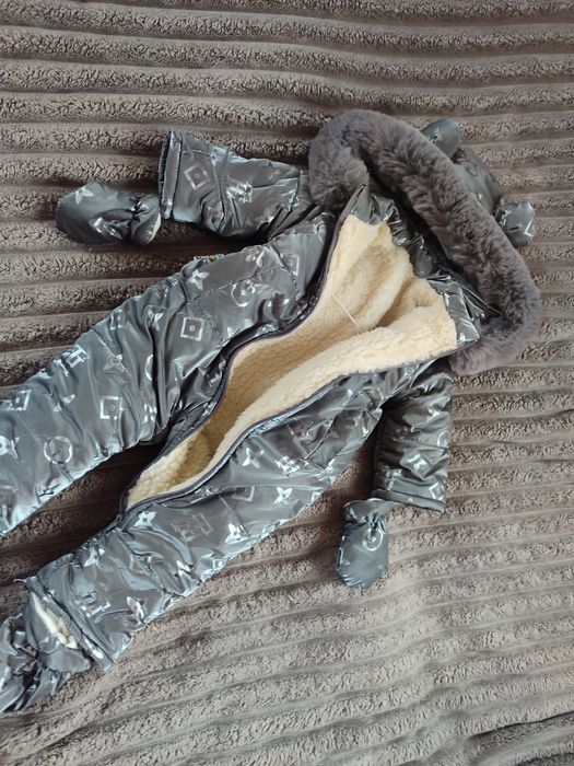 Комбінезон зимовий на овчині 74-80