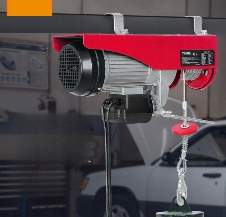 Wciągarka linowa elektryczna vevor 1000 kg 1600w mocny silnik 12m