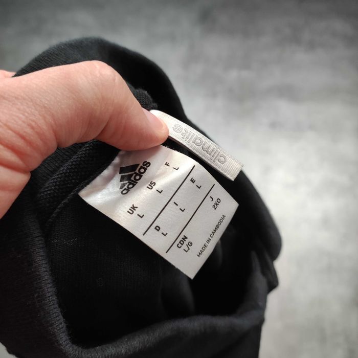 MĘSKA Koszulka Bawełna PREMIUM Polo Elegancka Adidas Czarna Casual