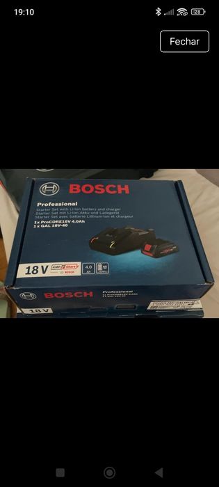 Rebarbadeira bateria Bosch nova