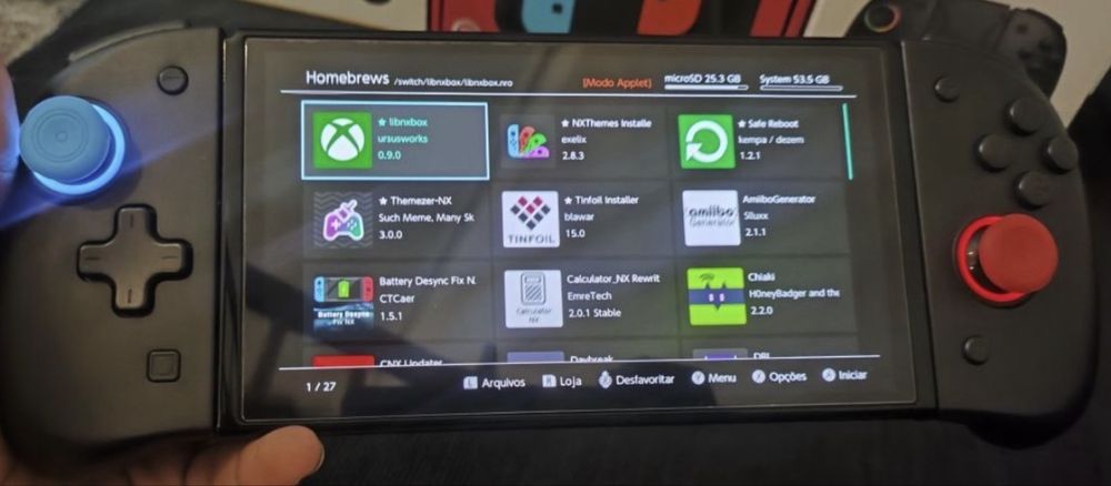 Nintendo Switch oled desbloqueada
