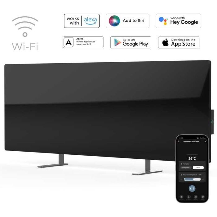 Обігрівач інфрачервоний Aeno 30 м2 700Вт Wi-FI