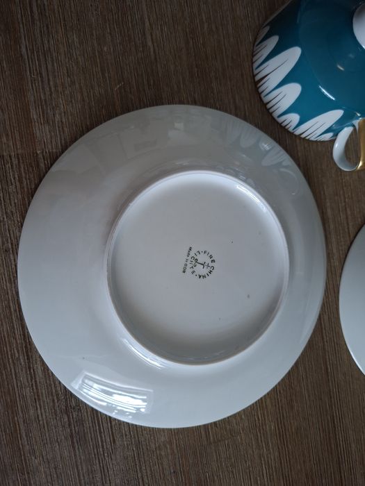 63-M/26 Trio Porcelanowe seledyn Lichte lata 60