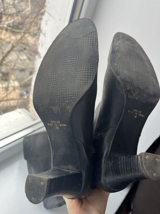 Кожаные сапоги