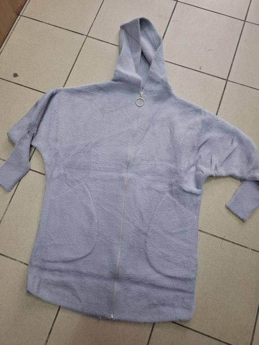 Płaszcz Alpaka na suwak/kaptur