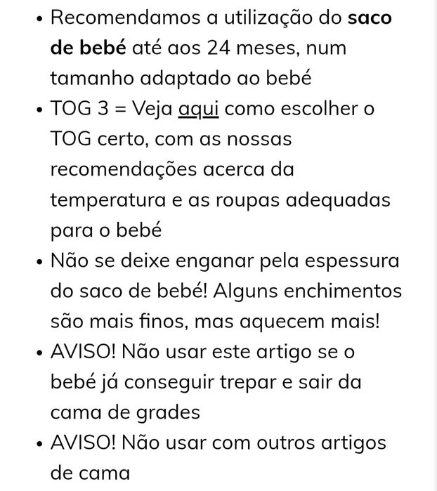 Saco para bebé 0-6 meses