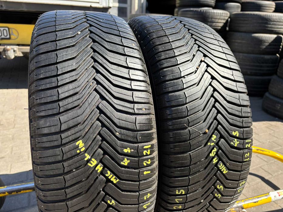 2X OPONY CAŁOROCZNE 215/55R17 94V Michelin CrossClimate+ 6.9MM 2022R SPRAWDZONE CAŁE!