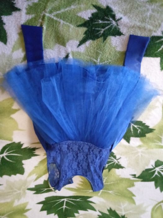 Платье нарядное синее