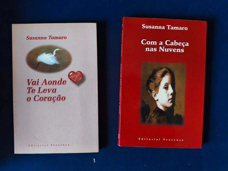 Lote 2 Livros Susanna Tamaro - Vai Aonde Te Leva o Coração + Com a Cabeça nas Nuvens
