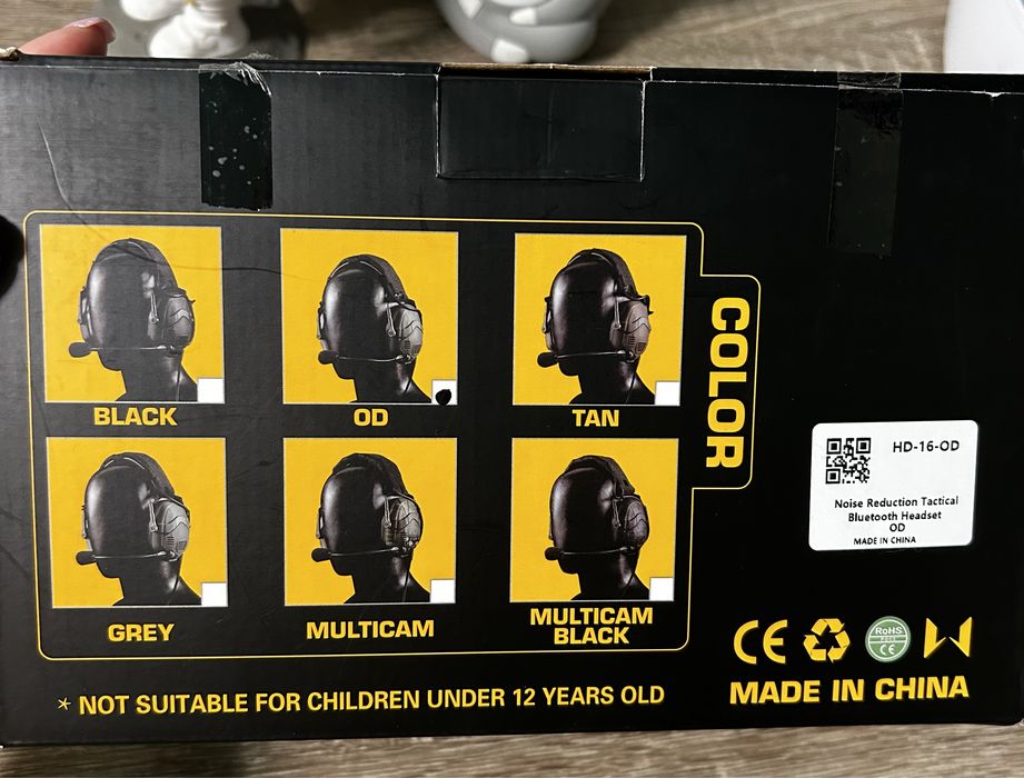 Тактичні активні навушники Noise Reduction Tactical Headset HD-16
