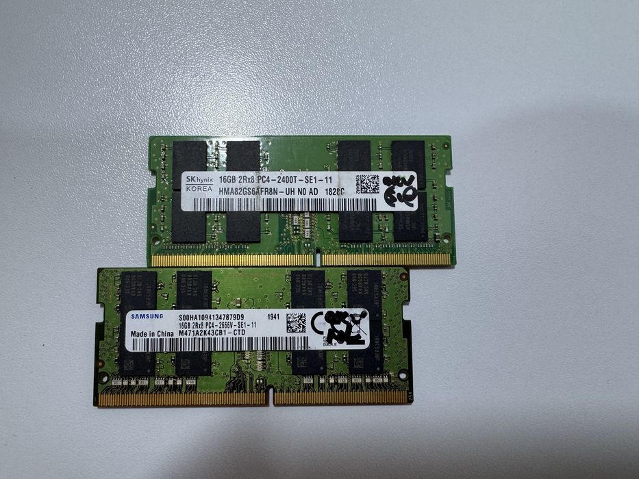 Оперативна пам'ять 16GB DDR4 2400/2666/3200MHz Sodimm