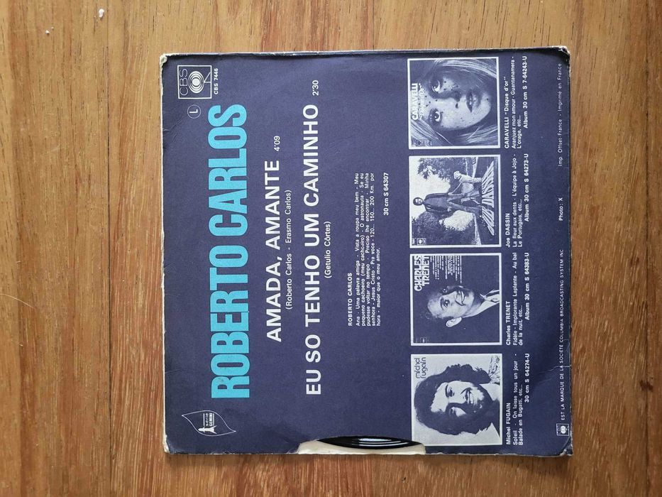 Disco Vinil | "Amada Amante / Eu Só Tenho Um Caminho", Roberto Carlos