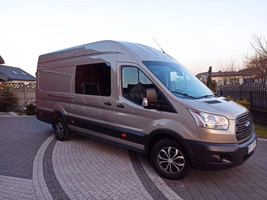 Ford TRANSIT 2.0 TDCi 170KM * JUMBO * BRYGADOWY 6 osób * BOGATY * SUPER STAN!  FV23%