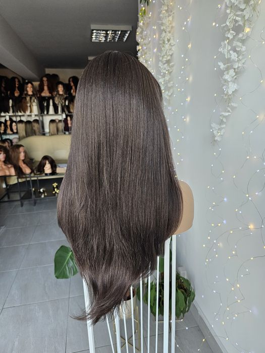 Peruka premium hair Jennyfer naturalny chłodny brąz lace front