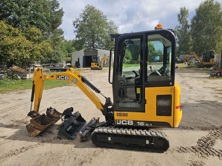 Minikoparka JCB 16C-1, rok 2022, 650mth! Jak 8018, kx016, kx019, ec18, 301.6