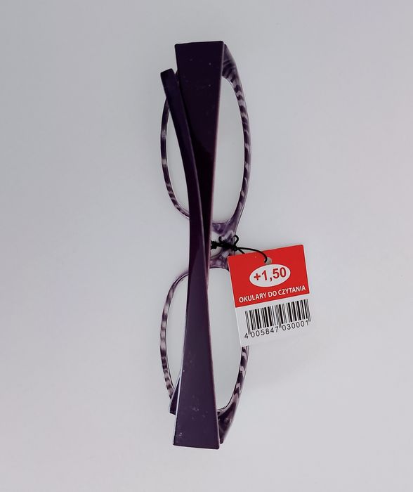 damskie okulary do czytania o mocy +1.50 dioptrii