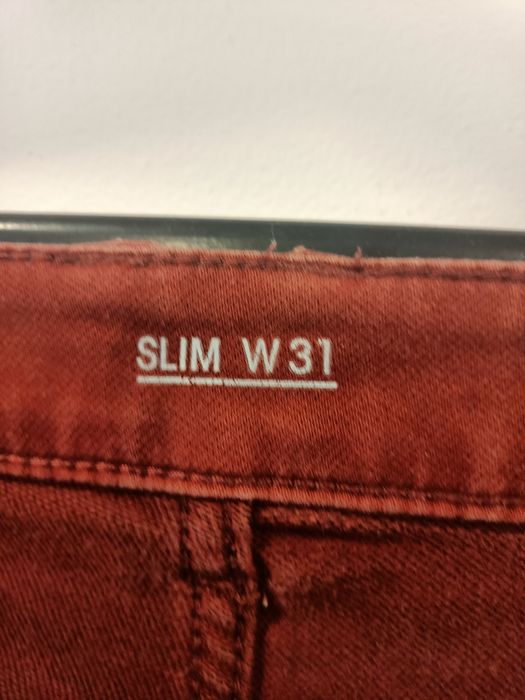 Jeansy męski H&M brązowe, SLIM szer.31