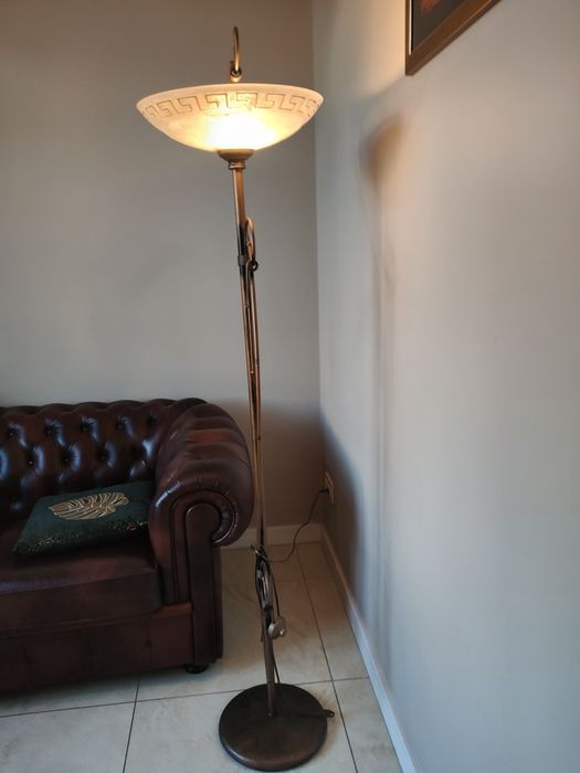 Lampa stojąca, lampa wisząca (żyrandol), lampa stołowa komplet