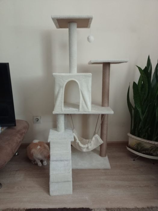НОВИЙ комплекс для котів, будиночок, кігтеточка