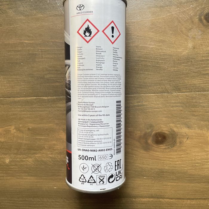 Очисники кондиціонера Toyota Airco Cleaner (500 мл)