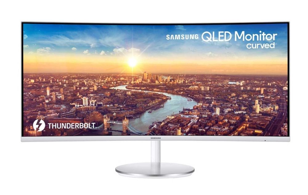 Samsung – Monitor Curvo 34" UltraWide QLED com Thunderbolt 3 – Excelente Estado