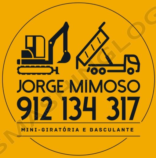 Serviço de mini giratória e basculante