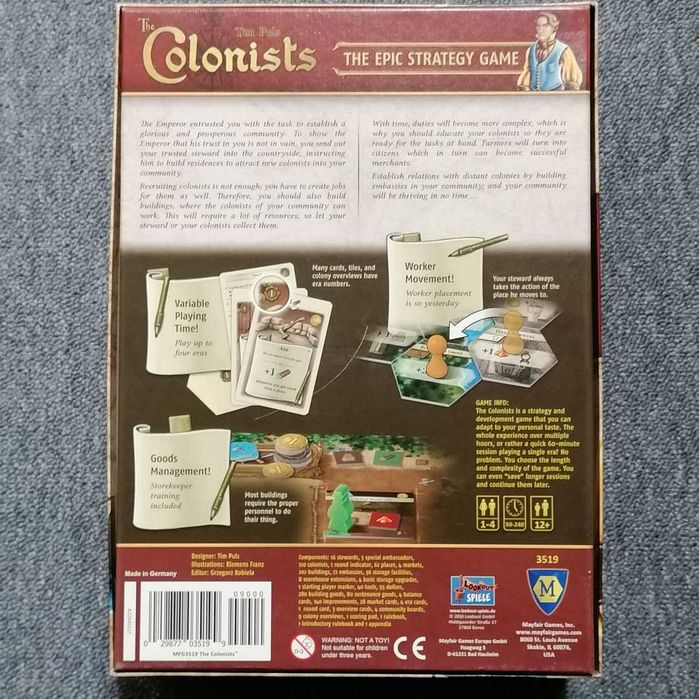 The Colonists - jogo de tabuleiro427636859015024641