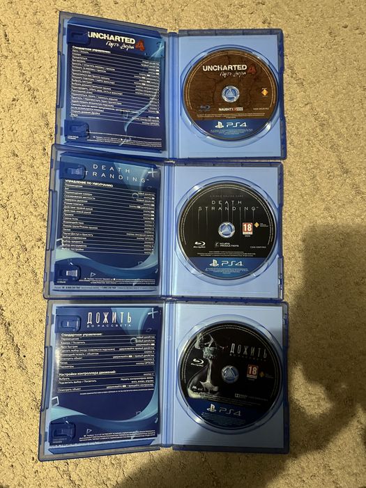 Консоль Ps 4 slim + (Uncharted 4, Until Down, Detroit, Death Stranding