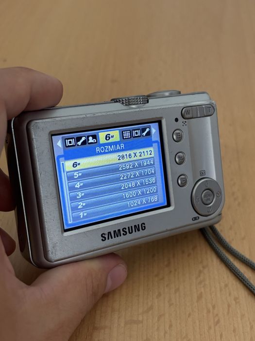 Samsung Digimax S600 - Cyfrowy Aparat Kompaktowy - Sprawny