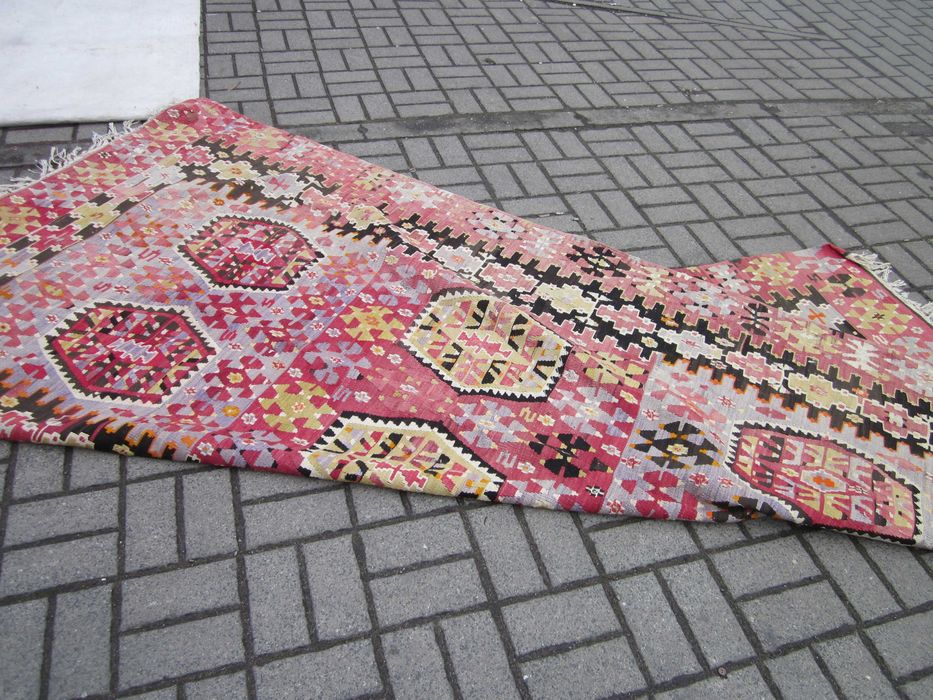 kilim Iran prawdziwy stary kilim ANTYK ręczna praca ..ze szparkam