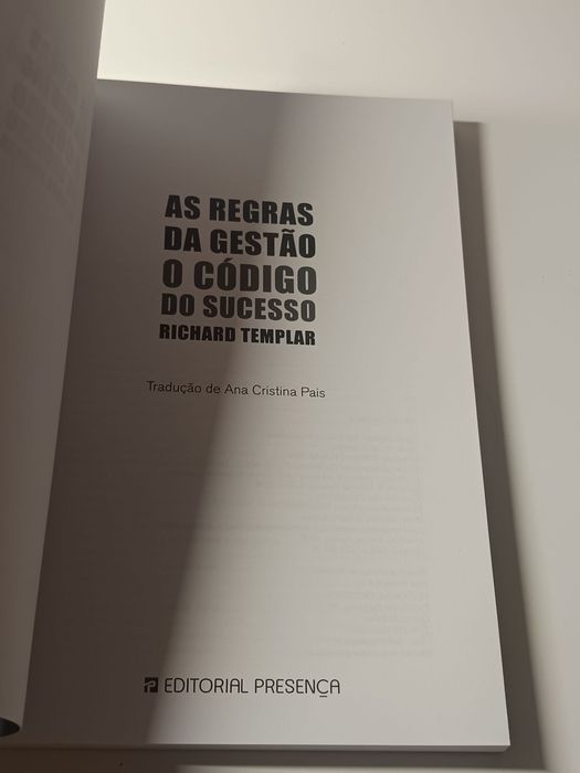 Regras da gestão: o código do sucesso