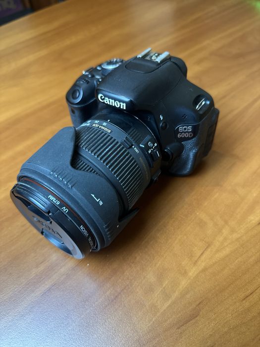 Фотоаппарат Canon EOS 600D + Обьектив Sigma DC 18-125mm 1:3.8-5.6 hsm