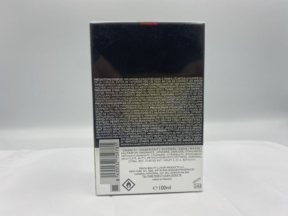 Oryginalne Perfumy Męskie Prada Luna Rossa Carbon 100ml