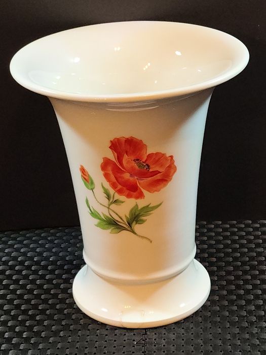 Porcelana Meissen Duży  Wazon Miśnia Dekor kwiaty ogrodu