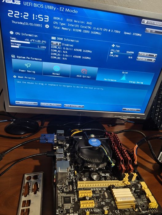 Kit Asus B85M-G + i3 4170 + 8GB DDR3