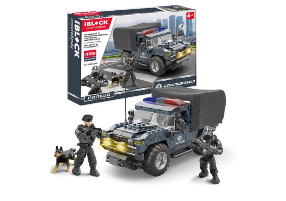 Конструктор IBLOCK PL-921-353 Спецпідрозділ Поліції 469 деталей