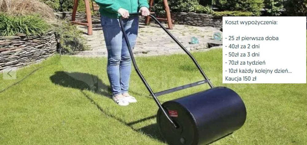 Walec Wałowanie Trawa Trawnik Ogród Wrocław