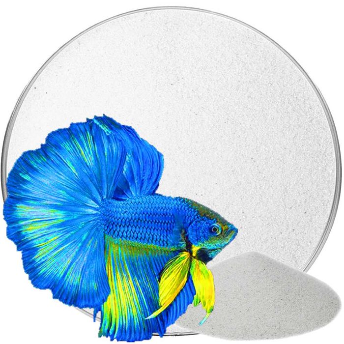 Biały piasek 25kg kwarcowy dla rybek do akwarium podłoże żwirek jakość