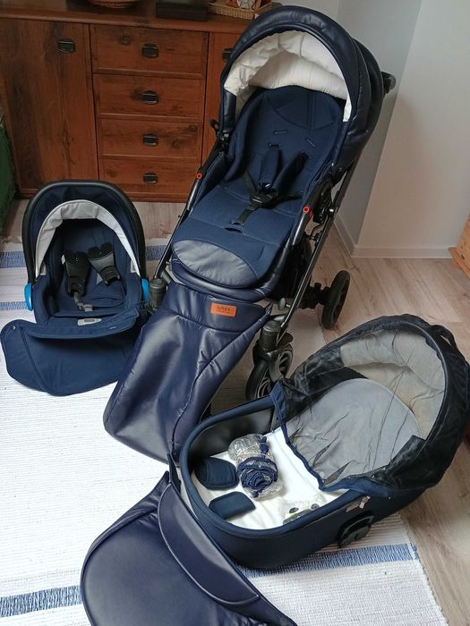 Cały komplet -Wózek dzieciecy 3w1 Anex Cross
