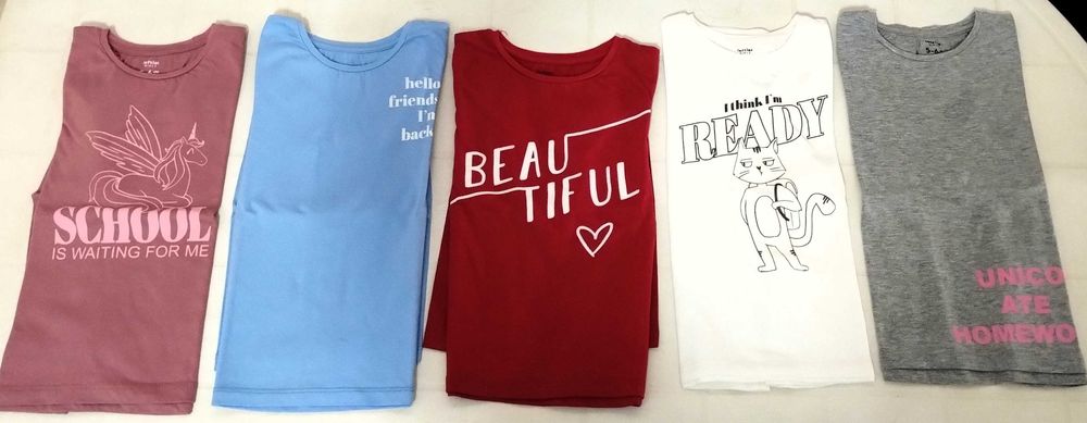 Conjunto 5 Tshirts Manga Comprida 5-6 Anos Lefties