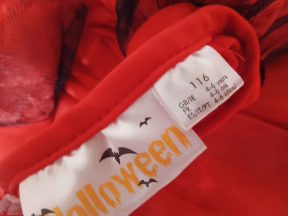 Fato Vestido Bruxa Carnaval 4/6 anos