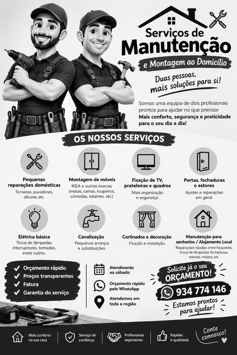 Manutencao e montagem a domicilio