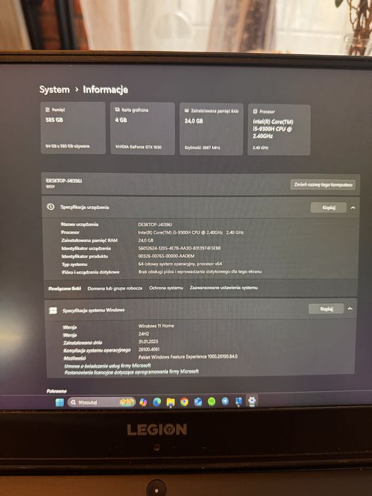 Laptop Lenovo Legion